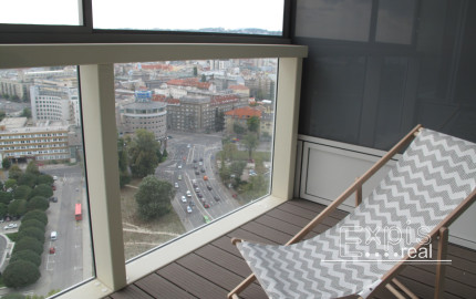 PRENÁJOM 2 izb byt s loggiou Panorama city, Bratislava I., Staré Mesto,  EXPIS REAL