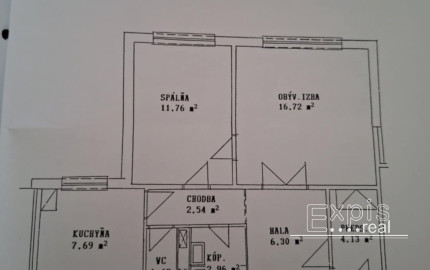 PREDAJ 2 izb byt Petržalka Bradáčova EXPISREAL