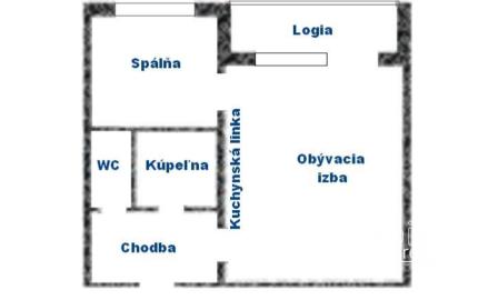 Prenájom 2 izbový byt po rekonštrukcii - Trnavská cesta