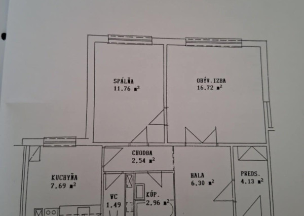 PREDAJ 2 izb byt Petržalka Bradáčova EXPISREAL